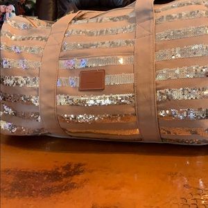 Sequin PINK duffel bag